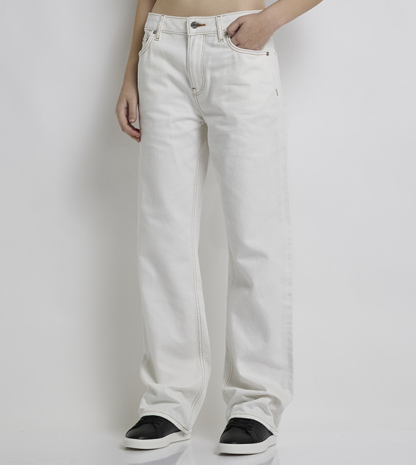 Calvin Klein Calvin Klein - White Straight Jeans