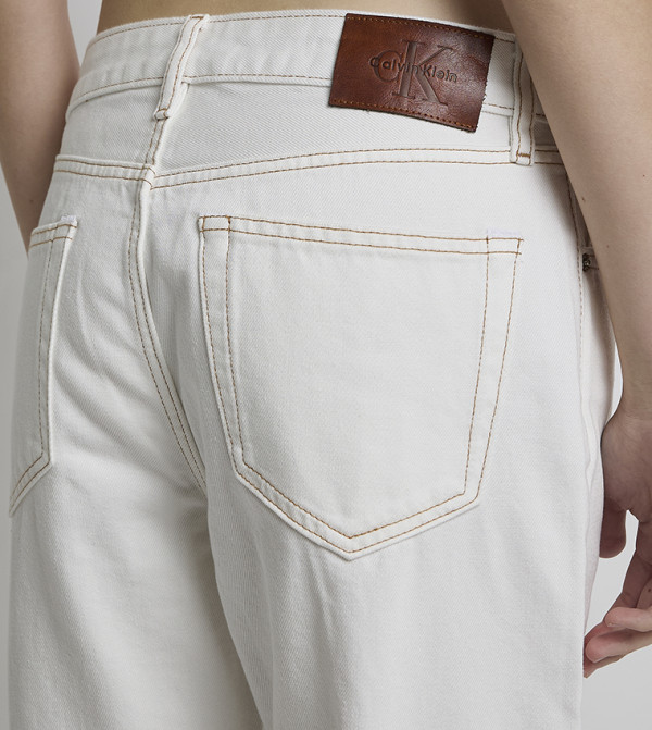 Calvin Klein Calvin Klein - White Straight Jeans