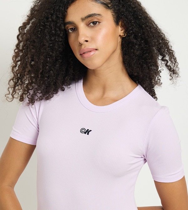 Calvin Klein Calvin Klein - Lavender Short Sleeve T-Shirts