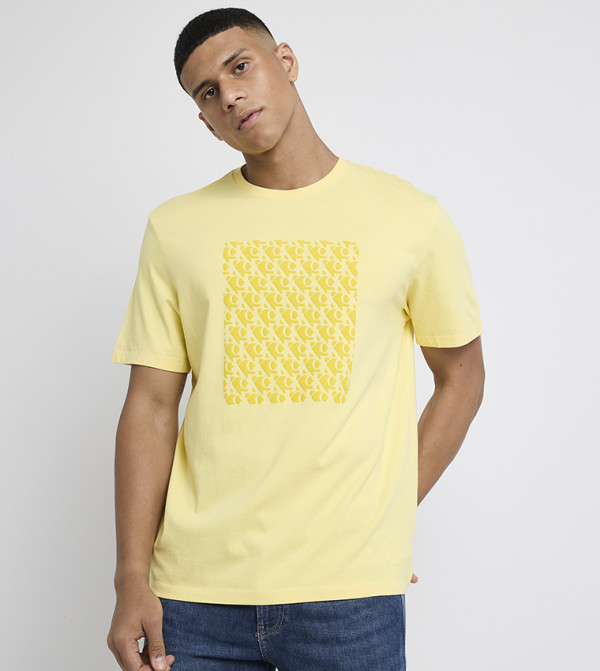 Calvin Klein Jeans Calvin Klein - Yellow Casual T-Shirts