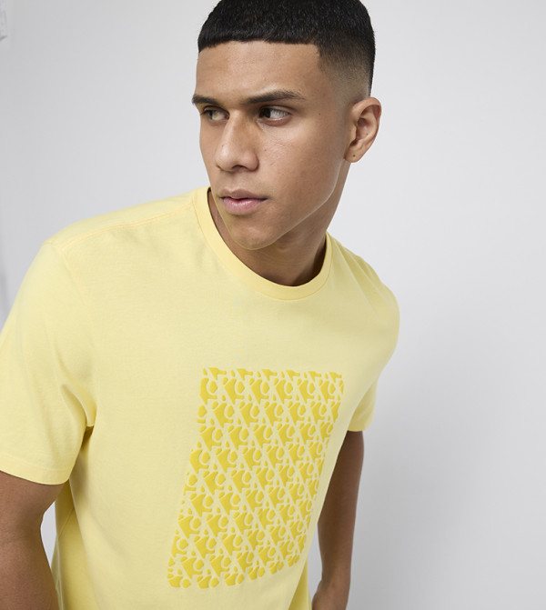 Calvin Klein Jeans Calvin Klein - Yellow Casual T-Shirts