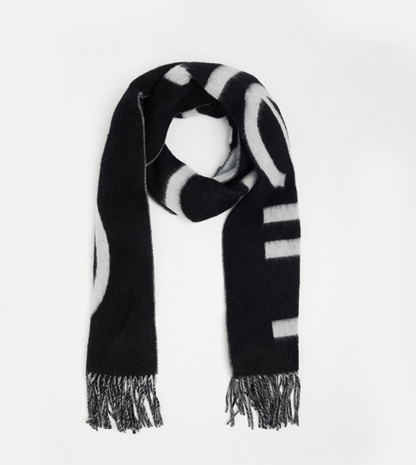 كالفين كلاين  أوشحة - أسود Woollen Scarves