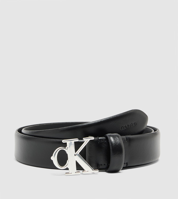 كالفين كلاين  أحزمة - أسود Leather Belts