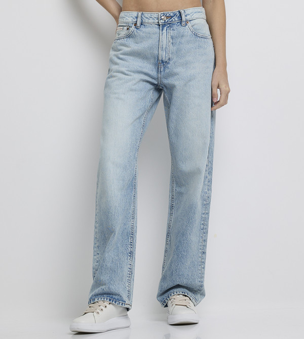 Calvin Klein Jeans  Wide Leg Jeans - Blue Wide Leg Jeans