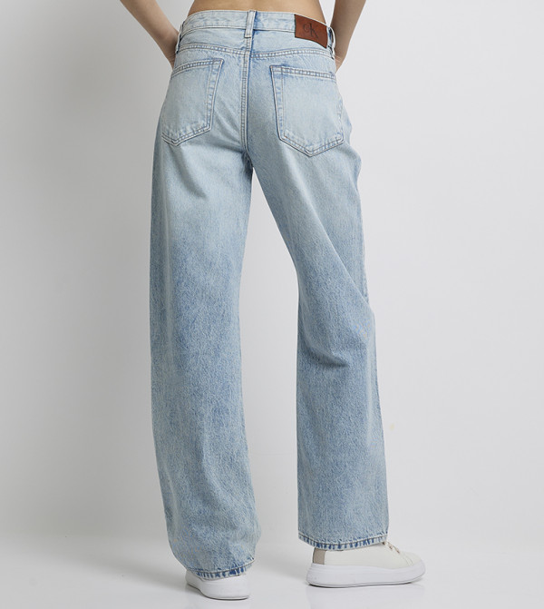 Calvin Klein Jeans  Wide Leg Jeans - Blue Wide Leg Jeans