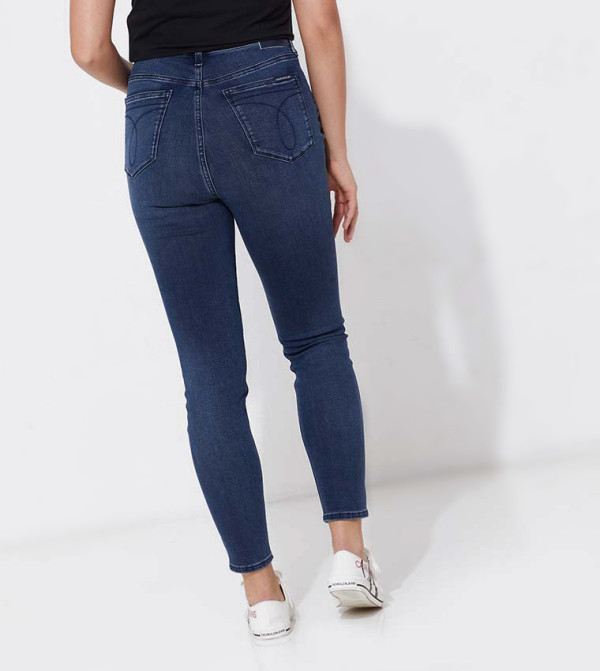 كالفين كلاين كالفين كلاين - كحلي مزرق  جينز ضيق