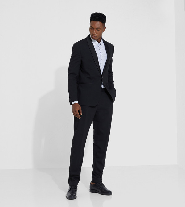 Calvin Klein  Suit - Black Tuxedo Suit