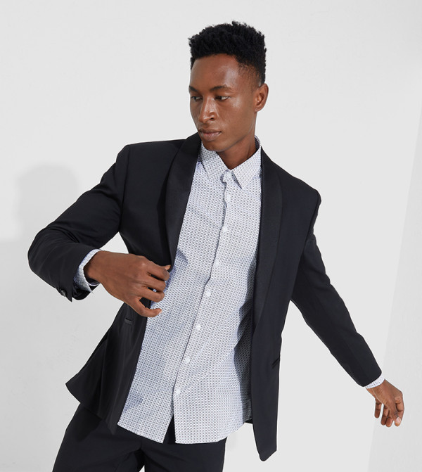 Calvin Klein  Suit - Black Tuxedo Suit