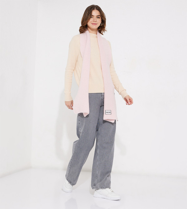 Calvin Klein  Scarves - Pink Silk Scarves