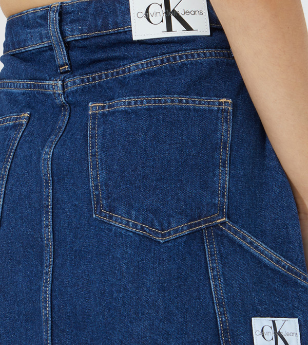 كالفين كلاين  تنانير طويلة - أزرق تنانير