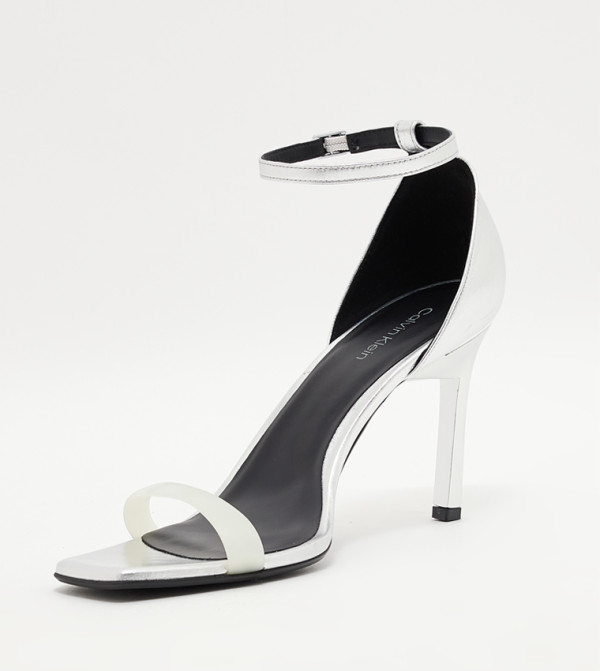 كالفين كلاين كالفين كلاين - فضي Heeled Sandals