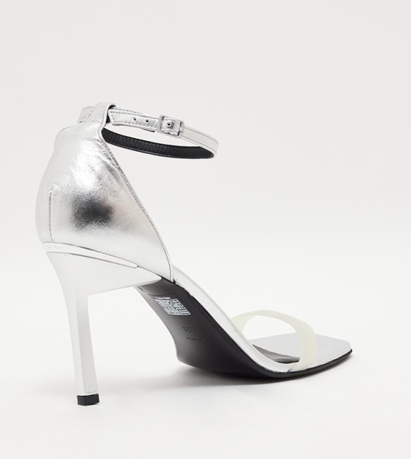 كالفين كلاين كالفين كلاين - فضي Heeled Sandals