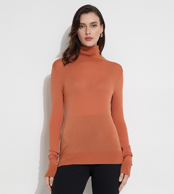 كالفين كلاين سترات و كارديغانات - بني Sweaters