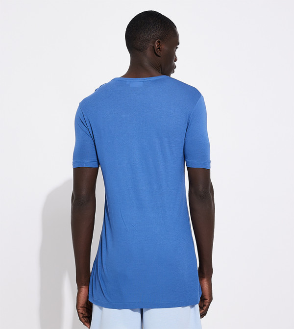 كالفين كلاين  ملابس - أزرق تيشيرتات كاجوال