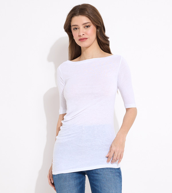 كالفين كلاين كالفين كلاين - أبيض Casual Tops