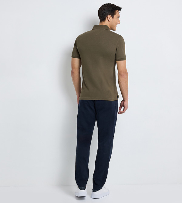 Tommy Hilfiger  T-Shirts - Khaki Polo T-shirts