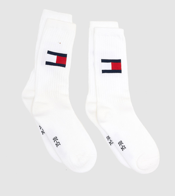 Tommy Hilfiger  Calf Length Socks - White Calf Length Socks