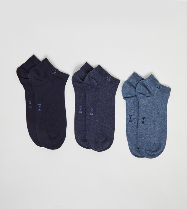 كالفين كلاين اكسسوارات - أزرق Ankle Length Socks