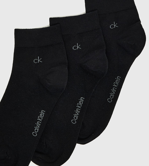 كالفين كلاين  جوارب للكاحل  - أسود Ankle Length Socks