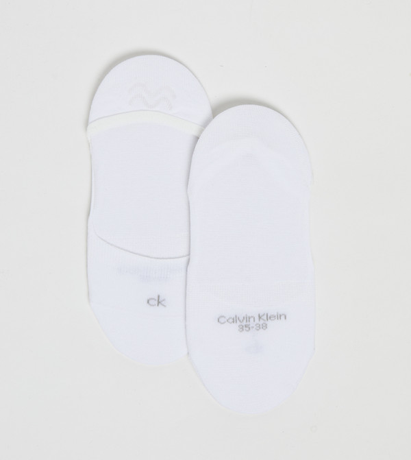 Calvin Klein  Accessories - White No Show Socks