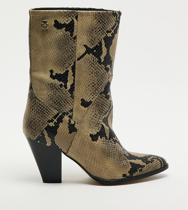 Tommy Hilfiger  Calf Boots - Khaki Mid Calf Boots