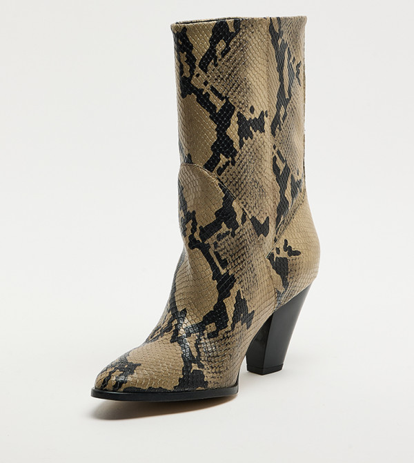 Tommy Hilfiger  Calf Boots - Khaki Mid Calf Boots