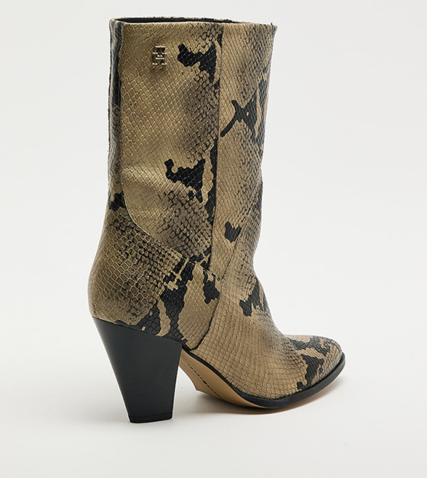 Tommy Hilfiger  Calf Boots - Khaki Mid Calf Boots