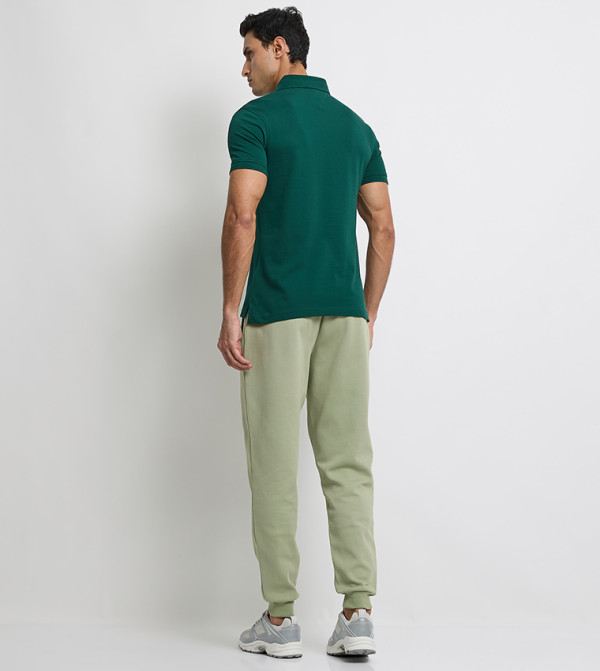 Tommy Hilfiger textured-neutral-linen - Green Polo T-shirts