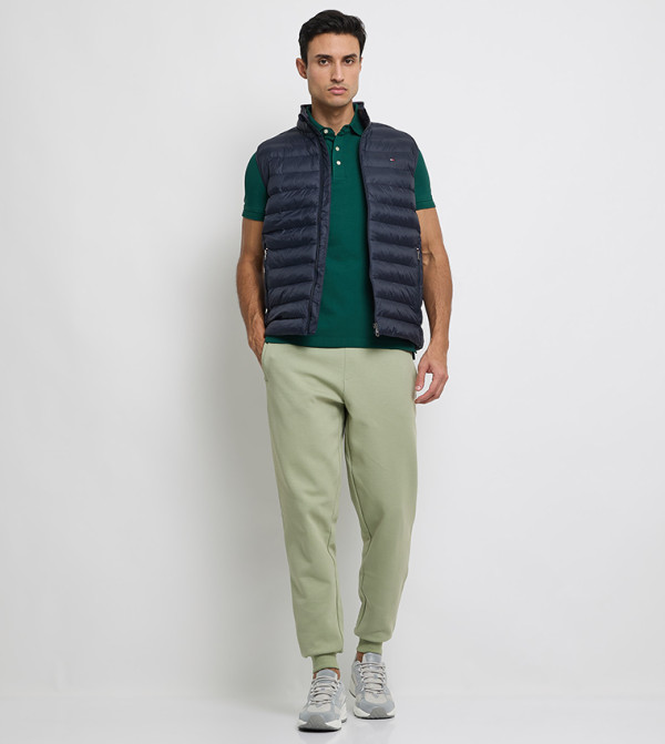 Tommy Hilfiger textured-neutral-linen - Green Polo T-shirts