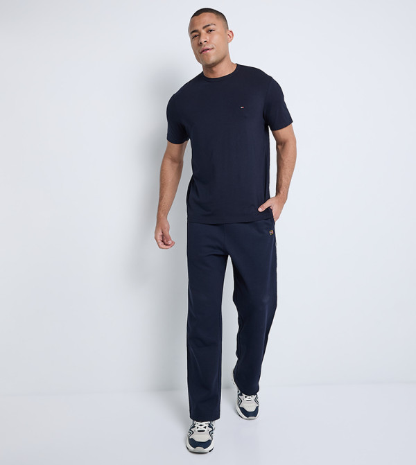 تومي هيلفيغر  ملابس - أزرق Round Neck T-Shirts