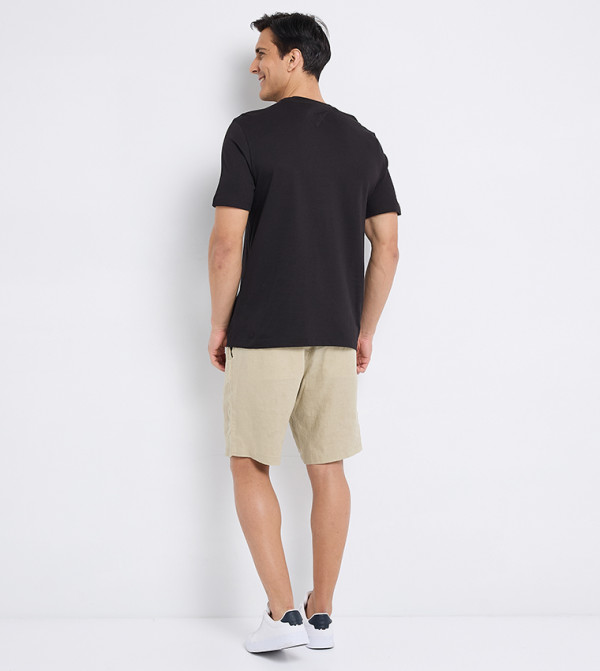 Tommy Hilfiger Tommy Hilfiger - Black Round Neck T-Shirts