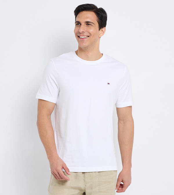 Tommy Hilfiger Tommy Hilfiger - White Round Neck T-Shirts