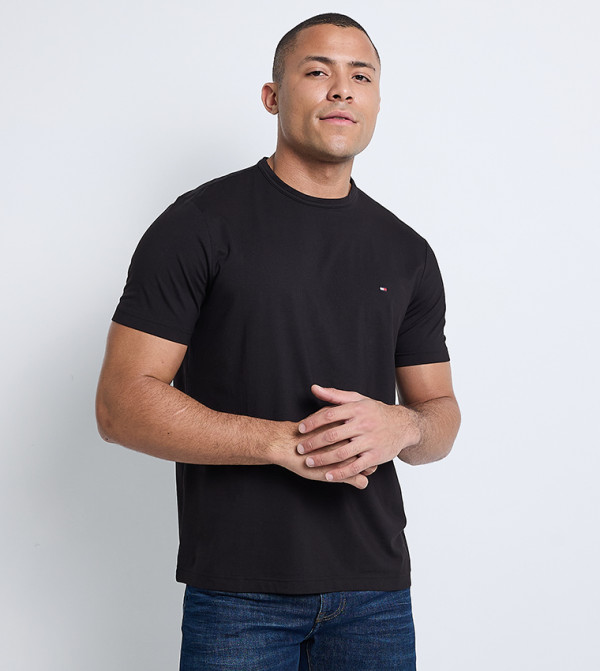 Tommy Hilfiger Clothing - Black Round Neck T-Shirts