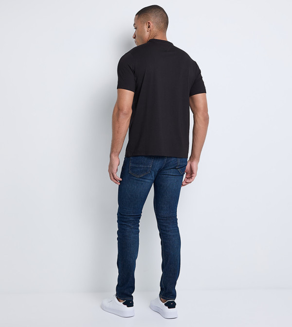 Tommy Hilfiger  Clothing - Black Round Neck T-Shirts