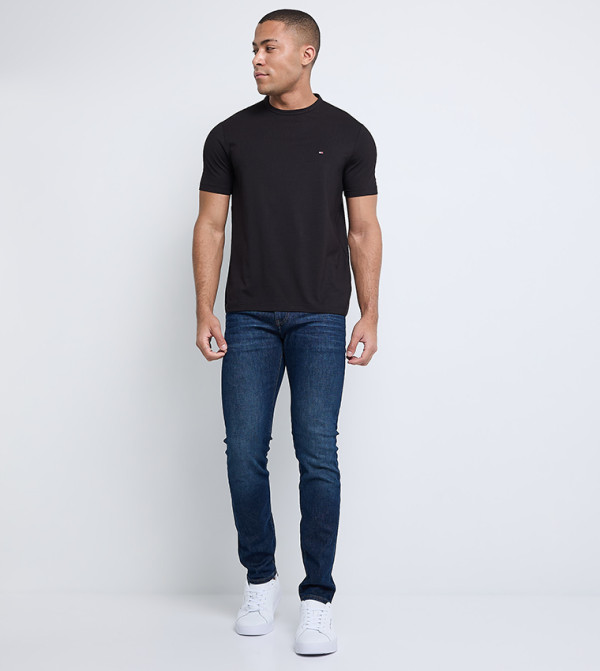 Tommy Hilfiger Clothing - Black Round Neck T-Shirts