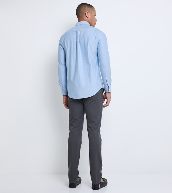 Tommy Hilfiger  Formal Shirts - Blue Long Sleeves