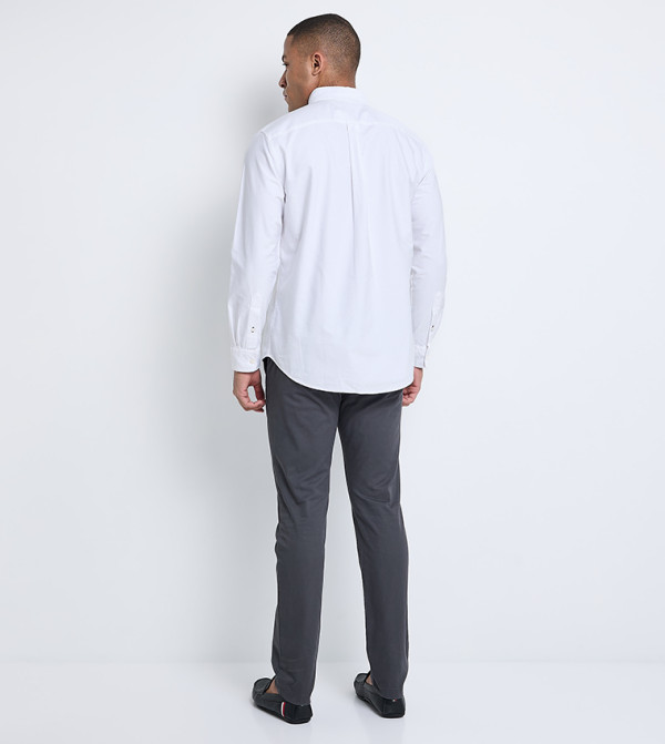 تومي هيلفيغر  قمصان رسمية   - أبيض Long Sleeves