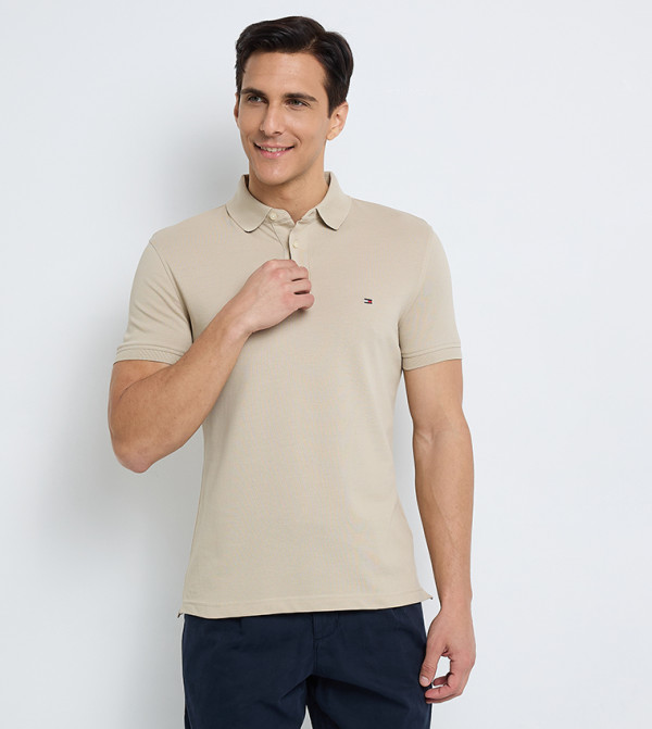 Tommy Hilfiger Clothing - Beige Polo T-shirts
