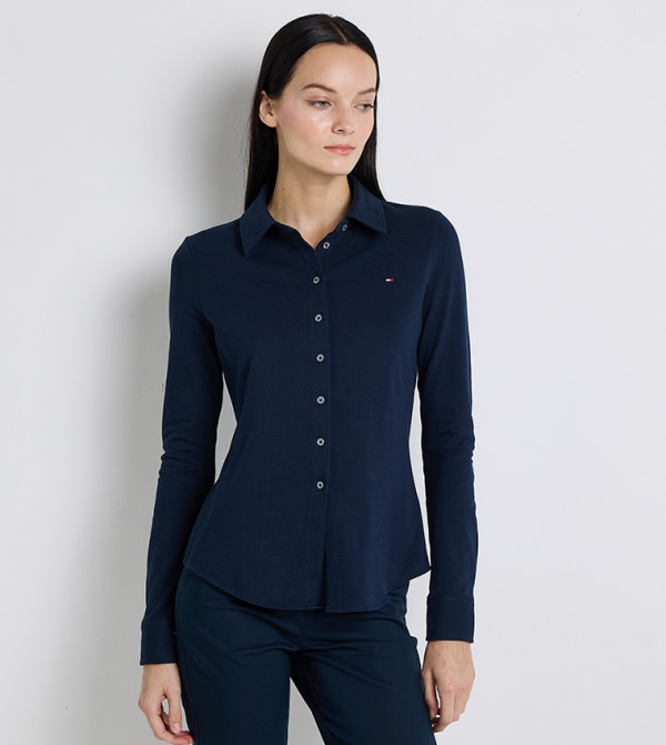 تومي هيلفيغر  summer-workwear-w - كحلي قمصان