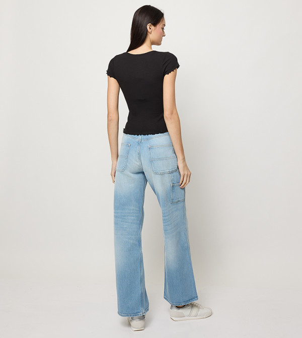 Tommy Jeans  Clothing - Black Casual Tops