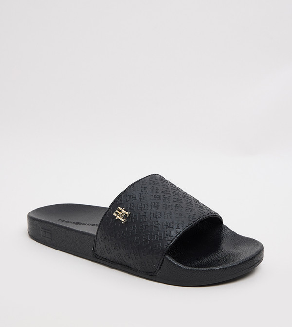 Tommy Hilfiger  Flip flops and Slides - Black Slides
