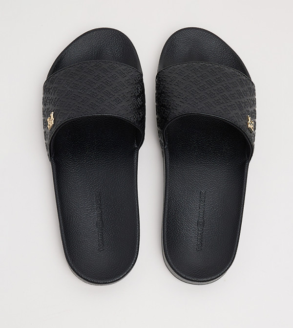 Tommy Hilfiger  Flip flops and Slides - Black Slides