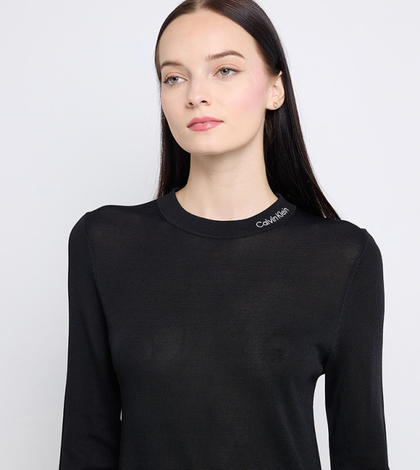 Calvin Klein Jeans Mini Dresses - Black Casual Dresses