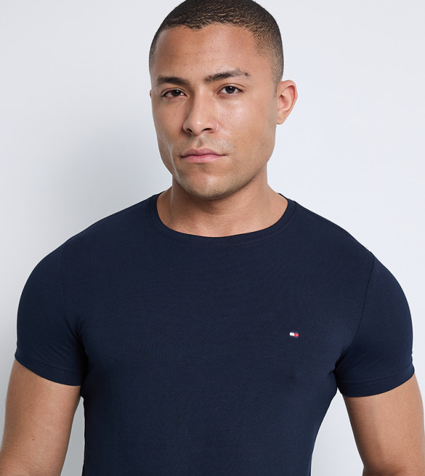 Tommy Hilfiger Tommy Hilfiger - Blue Round Neck T-Shirts