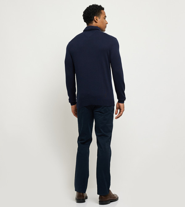 Tommy Hilfiger Clothing - Navy Turtle neck Sweaters