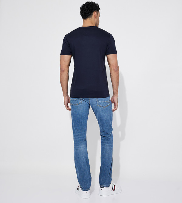 Tommy Hilfiger  Clothing - Navy Round Neck T-Shirts