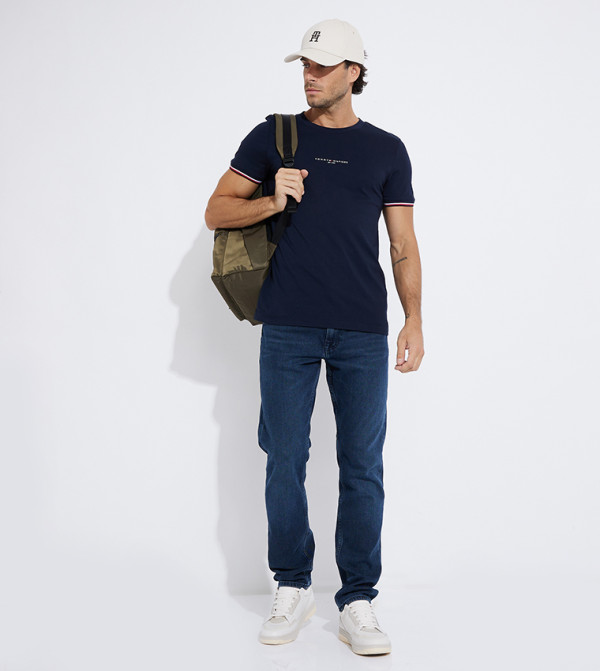 تومي هيلفيغر  ملابس - كحلي تيشيرتات كاجوال