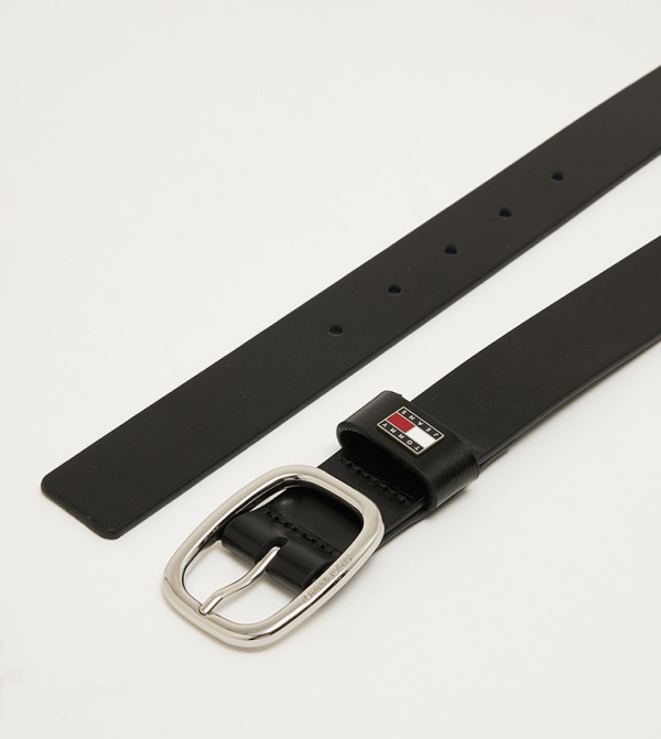 تومي هيلفيغر أحزمة جلدية - أسود Leather Belts