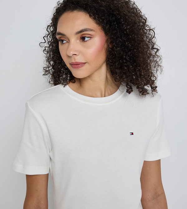 Tommy Hilfiger  everyday-essentials - White Short Sleeve T-Shirts