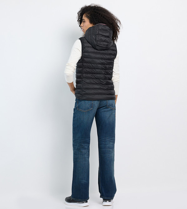 Tommy Hilfiger Puffer & Quilted Jackets - Black Puffer & Quilted Jackets